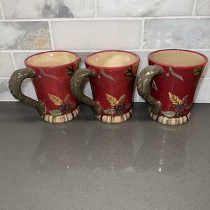 TRACY PORTER OCTAVIA HILL GARDEN COLLECTION MUGS - SET OF 3